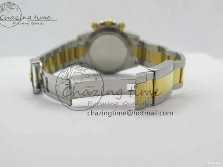 MiroTime 0420 Daytona 116503 SS YG Noob 1:1 Best Edition 904L SS Case and Bracelet White Dial SA4130 V WellDesigned 3176